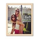 ArtzFolio Customized Wall &amp; Table Photo Frame D613 | Upload Your Photos | Photo Gift for Birthday, Wife, Husband, Anniversary, Parents, Friends | Natural Brown | 6x8 inch (15x20 cms)