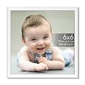 ArtzFolio Customized Wall &amp; Table Photo Frame D612 | Upload Your Photos | Photo Gift for Birthday, Wife, Husband, Anniversary, Parents, Friends | White | 6x6 inch (15x15 cms)