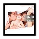 ArtzFolio Customized Wall & Table Photo Frame D621 | Upload Your Photos | Photo Gift for Birthday, Wife, Husband, Anniversary, Parents, Friends | Black | 10x10 inch (25x25 cms)