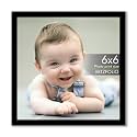 ArtzFolio Customized Wall &amp; Table Photo Frame D612 | Upload Your Photos | Photo Gift for Birthday, Wife, Husband, Anniversary, Parents, Friends | Black | 6x6 inch (15x15 cms)