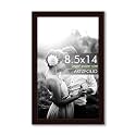 ArtzFolio Customized Wall &amp; Table Photo Frame D620 | Upload Your Photos | Photo Gift for Birthday, Wife, Husband, Anniversary, Parents, Friends | Dark Brown | Legal Size | 8.5x14 inch (22x36 cms)