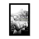 ArtzFolio Customized Wall &amp; Table Photo Frame D620 | Upload Your Photos | Photo Gift for Birthday, Wife, Husband, Anniversary, Parents, Friends | Black | Legal Size | 8.5x14 inch (22x36 cms)