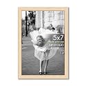 ArtzFolio Customized Wall &amp; Table Photo Frame D611 | Upload Your Photos | Photo Gift for Birthday, Wife, Husband, Anniversary, Parents, Friends | Natural Brown | 5x7 inch (13x18 cms)