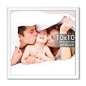 ArtzFolio Customized Wall &amp; Table Photo Frame D621 | Upload Your Photos | Photo Gift for Birthday, Wife, Husband, Anniversary, Parents, Friends | White | 10x10 inch (25x25 cms)