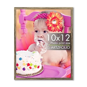 artzfolio customized wall photo frame d622  upload your photos  photo gift for birthday wife husband anniversary parents friends  antique golden  10x12 inch 25x30 cms