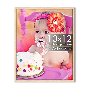 artzfolio customized wall photo frame d622  upload your photos  photo gift for birthday wife husband anniversary parents friends  natural brown  10x12 inch 25x30 cms