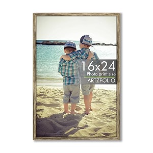 artzfolio customized wall photo frame d631  upload your photos  extra large size photo frame gift for birthday anniversary friends amp family  antique golden  a2 size  16x24 inch 41x61 cms