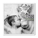 ArtzFolio Customized Wall Photo Frame D624 | Upload Your Photos | Photo Gift for Birthday, Wife, Husband, Anniversary, Parents, Friends | White | 12x12 inch (30x30 cms)