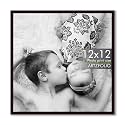 ArtzFolio Customized Wall Photo Frame D624 | Upload Your Photos | Photo Gift for Birthday, Wife, Husband, Anniversary, Parents, Friends | Dark Brown | 12x12 inch (30x30 cms)