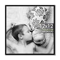 ArtzFolio Customized Wall Photo Frame D624 | Upload Your Photos | Photo Gift for Birthday, Wife, Husband, Anniversary, Parents, Friends | Black | 12x12 inch (30x30 cms)