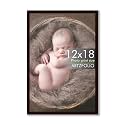 ArtzFolio Customized Wall Photo Frame D625 | Upload Your Photos | Extra Large Size | Gift for Birthday, Wife, Husband, Anniversary, Parents, Friends | Dark Brown | 12x18 inch (30x46 cms)