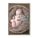 ArtzFolio Customized Wall Photo Frame D625 | Upload Your Photos | Extra Large Size | Gift for Birthday, Wife, Husband, Anniversary, Parents, Friends | Antique Golden | 12x18 inch (30x46 cms)