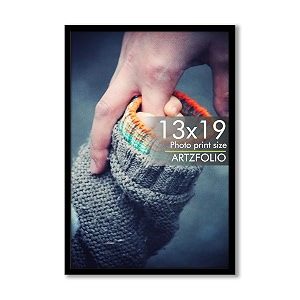 artzfolio customized wall photo frame d627  upload your photos  extra large size  gift for birthday wife husband anniversary parents friends  black  13x19 inch 33x48 cms