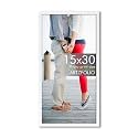 ArtzFolio Customized Wall Photo Frame D628 | Upload Your Photos | Extra Large Size | Gift for Birthday, Wife, Husband, Anniversary, Parents, Friends | White | 15x30 inch (38x76 cms)