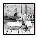 ArtzFolio Customized Wall Photo Frame D632 | Upload Your Photos | Extra Large Size | Gift for Birthday, Wife, Husband, Anniversary, Parents, Friends | Dark Brown | 18x18 inch (46x46 cms)
