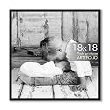 ArtzFolio Customized Wall Photo Frame D632 | Upload Your Photos | Extra Large Size | Gift for Birthday, Wife, Husband, Anniversary, Parents, Friends | Black | 18x18 inch (46x46 cms)