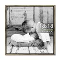 ArtzFolio Customized Wall Photo Frame D632 | Upload Your Photos | Extra Large Size | Gift for Birthday, Wife, Husband, Anniversary, Parents, Friends | Antique Golden | 18x18 inch (46x46 cms)