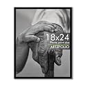ArtzFolio Customized Wall Photo Frame D633 | Upload Your Photos | Extra Large Size | Gift for Birthday, Wife, Husband, Anniversary, Parents, Friends | Black | 18x24 inch (46x61 cms)