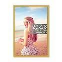 ArtzFolio Customized Wall Photo Frame D637 | Upload Your Photos | Extra Large Size | Gift for Birthday, Wife, Husband, Anniversary, Parents, Friends | Golden | 20x28 inch (51x71 cms)