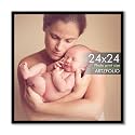 ArtzFolio Customized Wall Photo Frame D639 | Upload Your Photos | Extra Large Size | Gift for Birthday, Wife, Husband, Anniversary, Parents, Friends | Black | 24x24 inch (61x61 cms)
