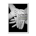 ArtzFolio Customized Wall Photo Frame D640 | Upload Your Photos | Extra Large Size | Gift for Birthday, Wife, Husband, Anniversary, Parents, Friends | White | 24x36 inch (61x91 cms)