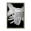 ArtzFolio Customized Wall Photo Frame D640 | Upload Your Photos | Extra Large Size | Gift for Birthday, Wife, Husband, Anniversary, Parents, Friends | Antique Golden | 24x36 inch (61x91 cms)