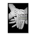 ArtzFolio Customized Wall Photo Frame D640 | Upload Your Photos | Extra Large Size | Gift for Birthday, Wife, Husband, Anniversary, Parents, Friends | Black | 24x36 inch (61x91 cms)