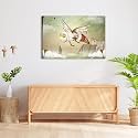 ArtzFolio Fantasy Bee in A Spring Scenery | Peel &amp; Stick Vinyl Wall Sticker for Home &amp; Wall Decoration | 72 x 48 inch (183 x 122 cms)