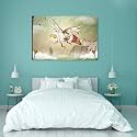 ArtzFolio Fantasy Bee in A Spring Scenery | Peel &amp; Stick Vinyl Wall Sticker for Home &amp; Wall Decoration | 63 x 42 inch (160 x 107 cms)