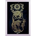 ArtzFolio Female Fairy Of The Nature Tabletop Painting White Frame 8 x 11.3 inch (20 x 29 cms)