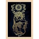ArtzFolio Female Fairy Of The Nature Tabletop Painting Natural Brown Frame 6 x 8.3 inch (15 x 21 cms)