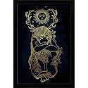 ArtzFolio Female Fairy Of The Nature Tabletop Painting Black Frame 6 x 8.3 inch (15 x 21 cms)