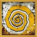 ArtzFolio Grunge Twisted Art D1 | Premium Canvas Painting for Bedroom & Living Room | Golden Wood Frame | 20 x 20 inch (51 x 51 cms)