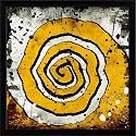 ArtzFolio Grunge Twisted Art D1 | Premium Canvas Painting for Bedroom &amp; Living Room | Black Wood Frame | 12 x 12 inch (30 x 30 cms)