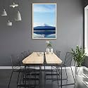 ArtzFolio An Inverted Image Of Mount Fuji | Canvas Painting for Bedroom &amp; Living Room | Natural Brown Frame | 12 x 18 inch (30 x 46 cms)