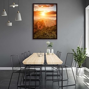 artzfolio the landmark great wall of china amp beijing d3  canvas painting for bedroom amp living room  dark brown frame  20 x 30 inch 51 x 76 cms