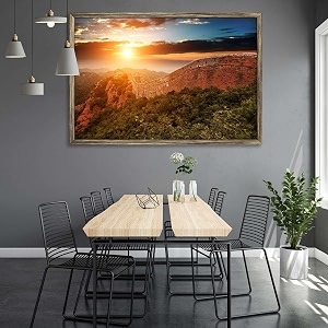 artzfolio the landmark great wall of china amp beijing d3  canvas painting for bedroom amp living room  antique golden frame  30 x 20 inch 76 x 51 cms