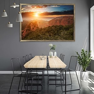 artzfolio the landmark great wall of china amp beijing d3  canvas painting for bedroom amp living room  antique golden frame  235 x 16 inch 60 x 41 cms