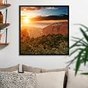 ArtzFolio The Landmark Great Wall Of China &amp; Beijing D3 | Canvas Painting for Bedroom &amp; Living Room | Black Frame | 20 x 20 inch (51 x 51 cms)