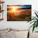 ArtzFolio The Landmark Great Wall Of China &amp; Beijing D3 | Canvas Painting for Bedroom &amp; Living Room | White Frame | 23.5 x 16 inch (60 x 41 cms)