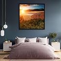 ArtzFolio The Landmark Great Wall Of China &amp; Beijing D3 | Canvas Painting for Bedroom &amp; Living Room | Black Frame | 28 x 28 inch (71 x 71 cms)