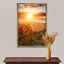 ArtzFolio The Landmark Great Wall Of China &amp; Beijing D3 | Canvas Painting for Bedroom &amp; Living Room | Antique Golden Frame | 20 x 30 inch (51 x 76 cms)