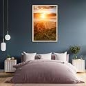 ArtzFolio The Landmark Great Wall Of China &amp; Beijing D3 | Canvas Painting for Bedroom &amp; Living Room | Natural Brown Frame | 20 x 30 inch (51 x 76 cms)