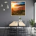 ArtzFolio The Landmark Great Wall Of China &amp; Beijing D3 | Canvas Painting for Bedroom &amp; Living Room | Natural Brown Frame | 28 x 28 inch (71 x 71 cms)