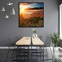 ArtzFolio The Landmark Great Wall Of China &amp; Beijing D3 | Canvas Painting for Bedroom &amp; Living Room | Black Frame | 24 x 24 inch (61 x 61 cms)