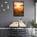 ArtzFolio The Landmark Great Wall Of China &amp; Beijing D3 | Canvas Painting for Bedroom &amp; Living Room | Dark Brown Frame | 20 x 30 inch (51 x 76 cms)