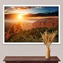 ArtzFolio The Landmark Great Wall Of China &amp; Beijing D3 | Canvas Painting for Bedroom &amp; Living Room | White Frame | 17.5 x 12 inch (44 x 30 cms)