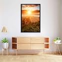ArtzFolio The Landmark Great Wall Of China &amp; Beijing D3 | Canvas Painting for Bedroom &amp; Living Room | Black Frame | 12 x 18 inch (30 x 46 cms)