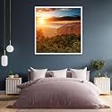 ArtzFolio The Landmark Great Wall Of China &amp; Beijing D3 | Canvas Painting for Bedroom &amp; Living Room | White Frame | 12 x 12 inch (30 x 30 cms)