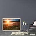 ArtzFolio The Landmark Great Wall Of China &amp; Beijing D3 | Canvas Painting for Bedroom &amp; Living Room | Natural Brown Frame | 23.5 x 16 inch (60 x 41 cms)